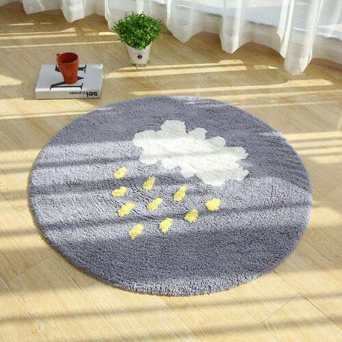 盛太乐居云朵雨圆形地毯茶几垫电脑椅垫床前地毯吊篮地垫
