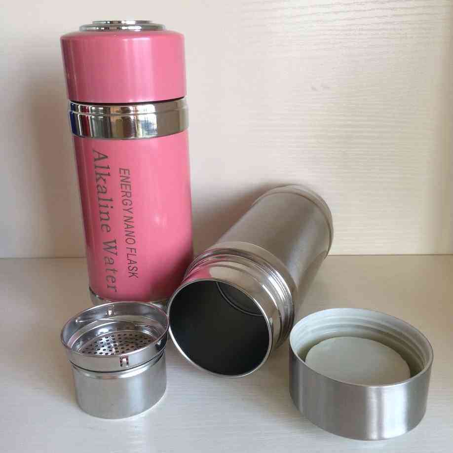 304不锈钢托玛琳纳米能量杯保健杯养生杯弱碱性保温杯π水杯