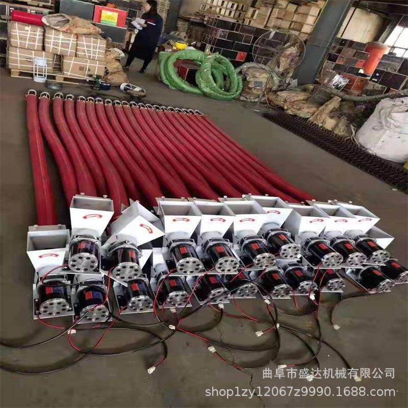家用小型小麦吸粮机牛筋软管螺旋上料机车载式抽沙子颗粒输送机
