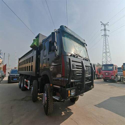 现车8*4后翻自卸工程车后八375马力翻斗车矿用双桥工程货车