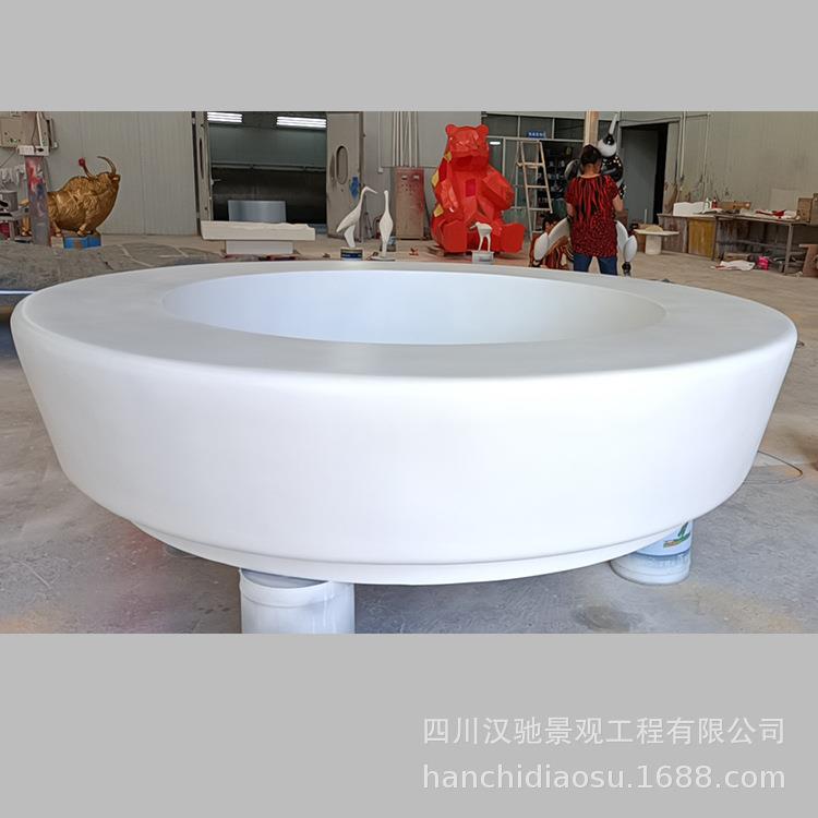 玻璃钢树池座椅小区公园市政绿化坐凳异形花坛园林景观多人休闲椅
