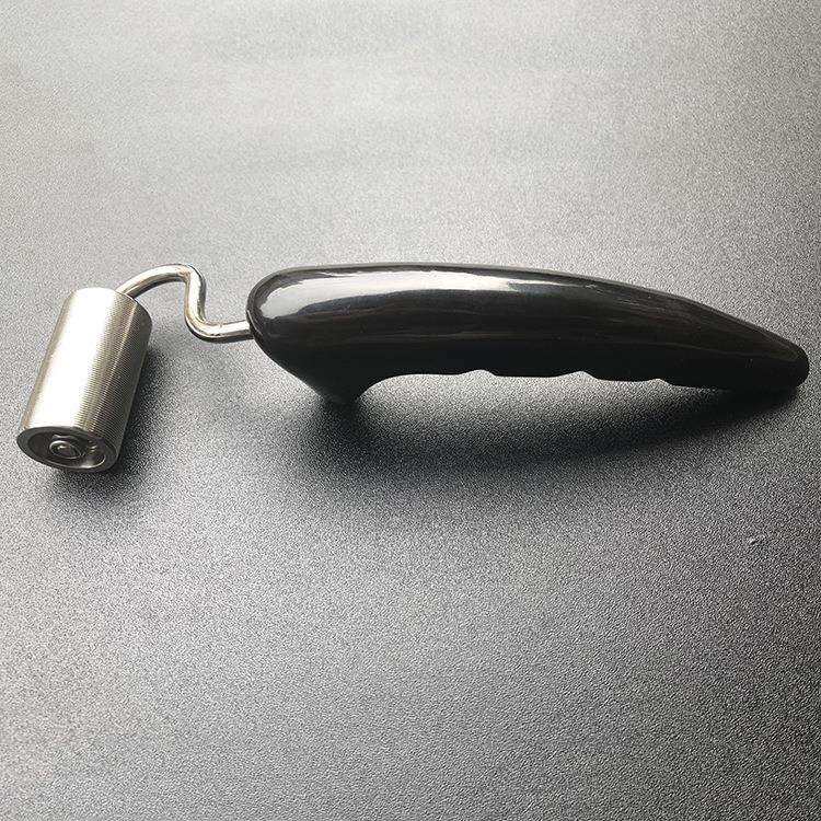 专业优质新款贴墙纸壁纸汽车施工工具不锈钢平压轮天然纯牛角手柄