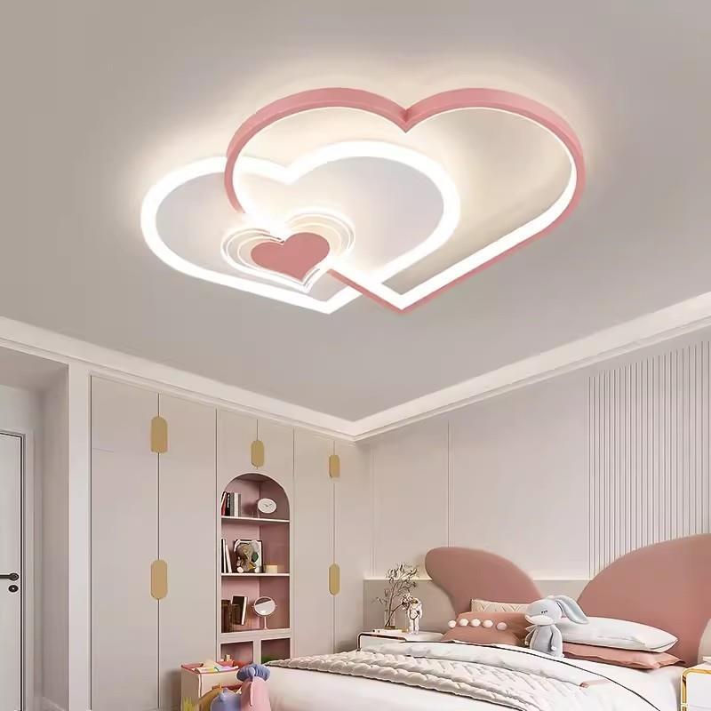 儿童房爱心纸飞机设计师款房间灯现代简约创意儿童卧室房吸顶灯具