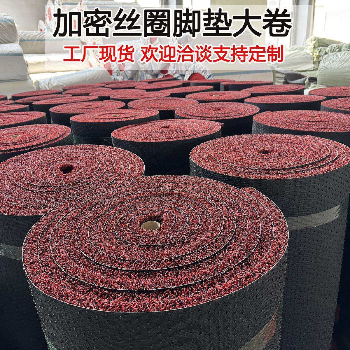 直销塑料丝圈地垫汽车脚垫自由裁剪加厚加密20mm通用整大卷材