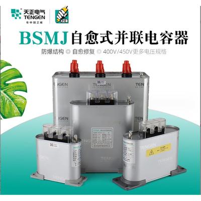 天正电力电容器BSMJ0.4/0.45/0.48自愈式低压无功补偿并联电容器