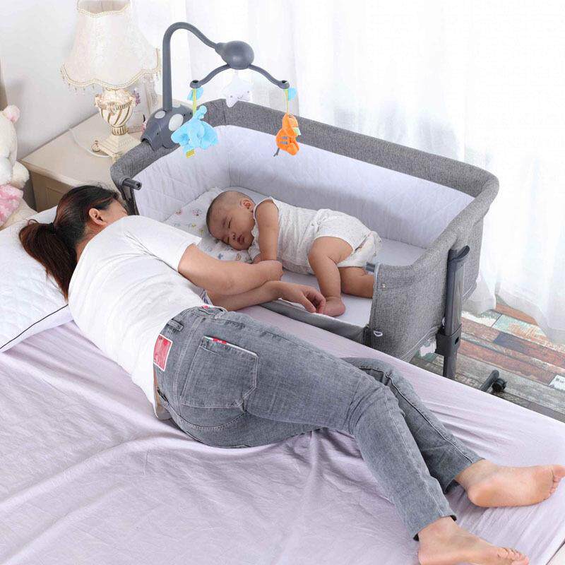 Mumsmile便携式婴儿床拼接大床新生儿移动床边床折叠宝宝床多功能