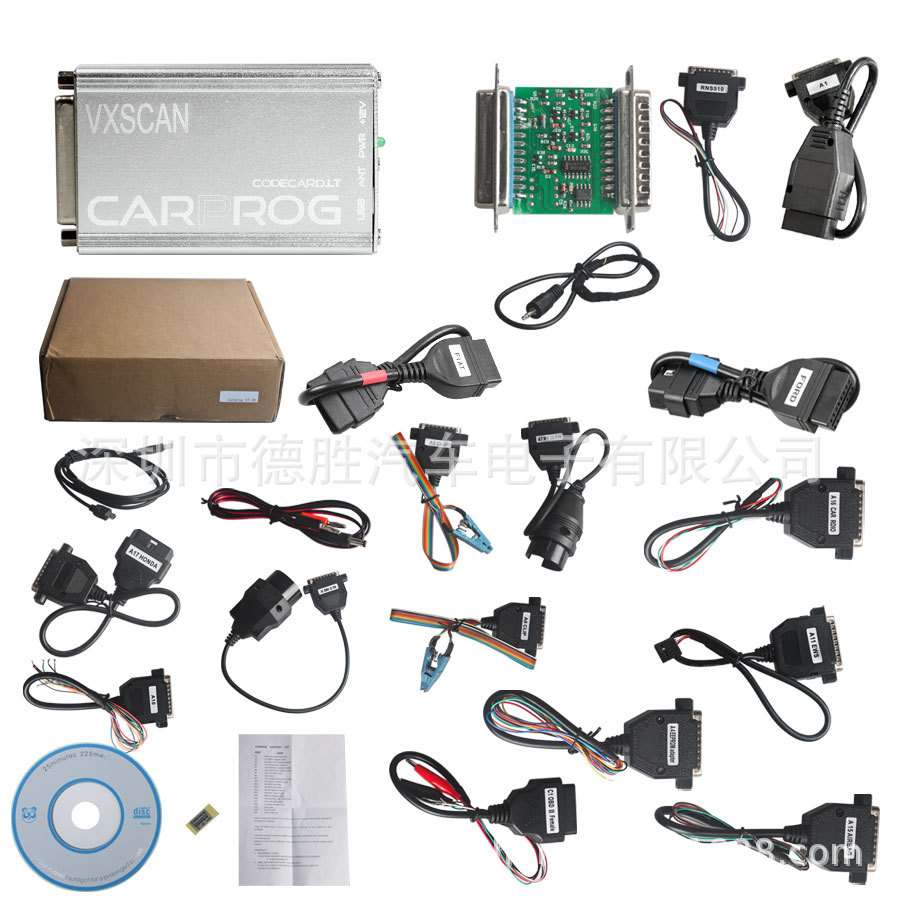 Carprog Full V8.21 Online 带21 个转接线