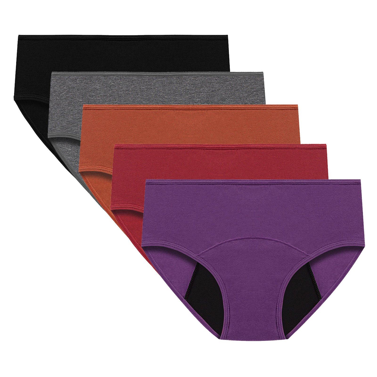 5PC跨境大码女士内裤生理裤月经大流量产后内裤C型段恢复低腰内裤,女士内衣/男士内衣/家居服,女三角裤,淘宝优惠券,粉丝福利购,淘宝优惠卷