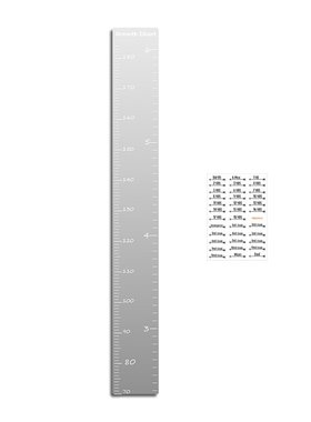 JMU012-015卡通亚克力身高贴家居装饰身高测量记录镜面身高尺