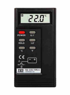 台湾泰仕TES-1310 测温仪高精度K型热电偶温度计工业带探头温度表