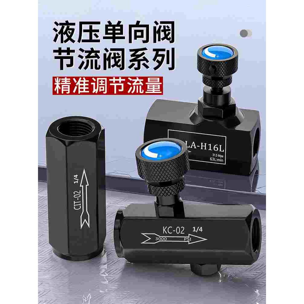 液压阀单向阀止回阀高压油管直通逆止阀油压管式安全阀CIT-06/08