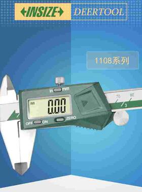 insize英式数显卡尺1108系列英仕电子卡尺英示塑料大屏卡尺大电池