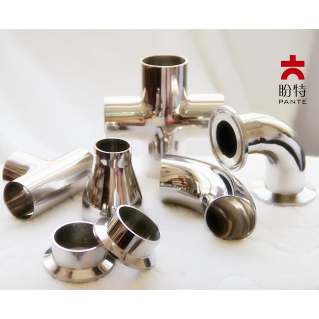 盼特304卫生级非标定制316不锈钢阀门管件图纸定做光亮管加工接头