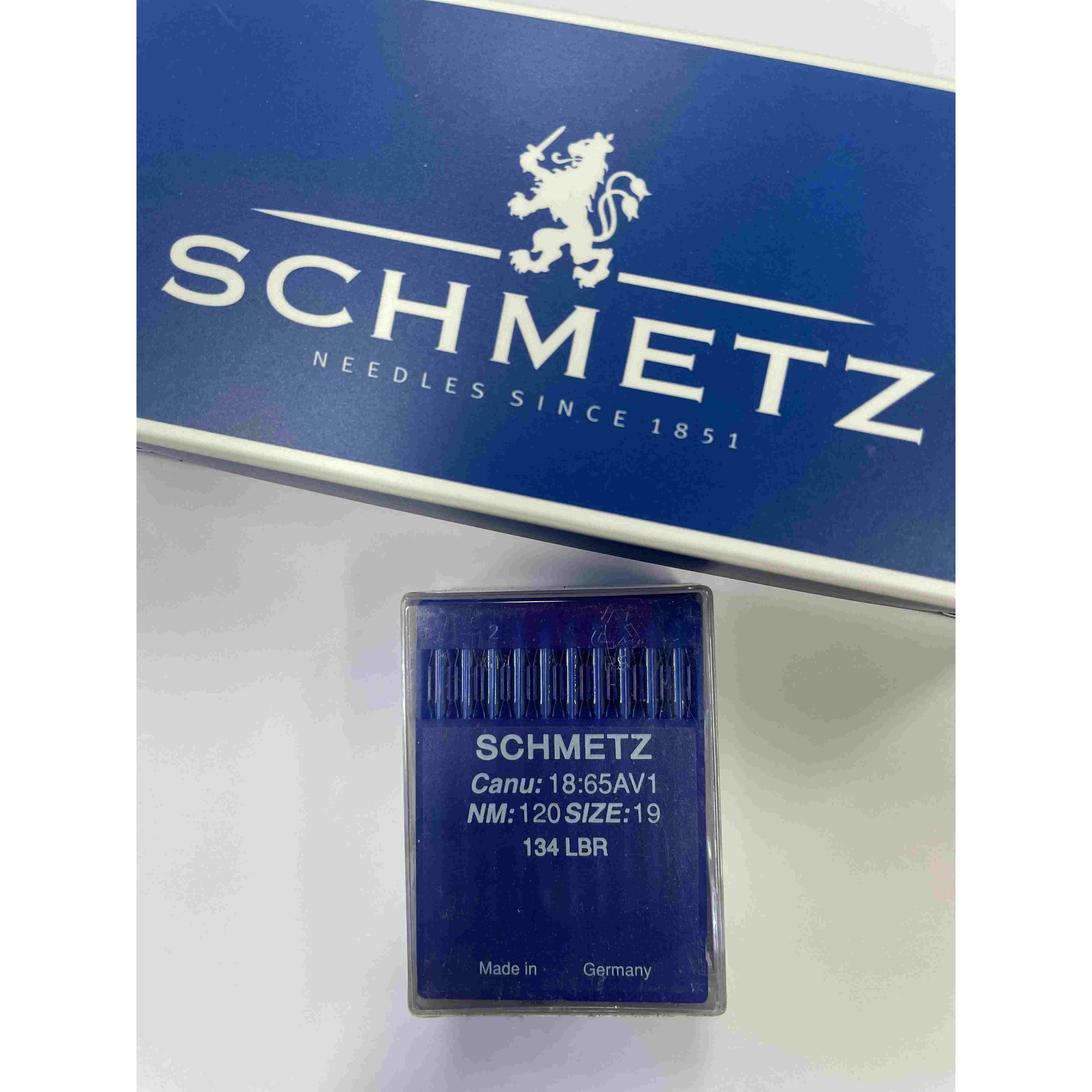 德国蓝狮机针平车短斧头针皮革植鞣革斩刀针134LBR 波浪线鸭嘴针