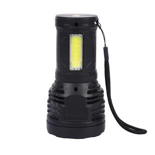 户外多功光手电筒 充电八核泛光聚焦手电 家用应急照明灯定做