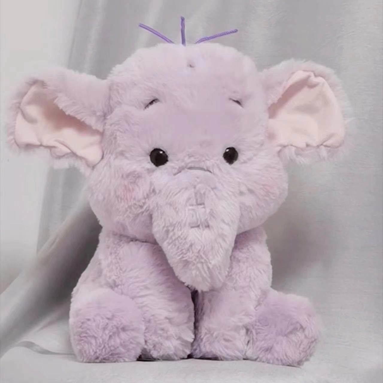紫色小象嘟嘟玩偶毛绒玩具大象公仔玩偶生日礼物抓机娃娃跨境