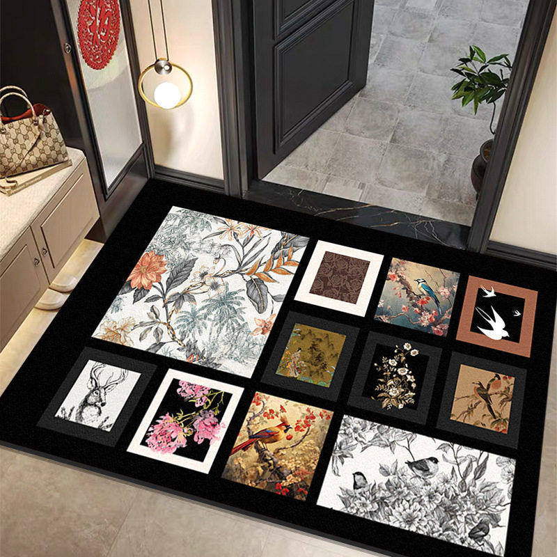 中古风入户地垫耐脏易打理玄关进门垫家用硅藻泥吸水防滑垫,居家布艺,家用脚垫,淘宝优惠券,粉丝福利购,淘宝优惠卷