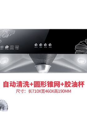 中式抽油烟机家用小型油烟机脱排顶吸式自动清洗厨房吸油烟机代发
