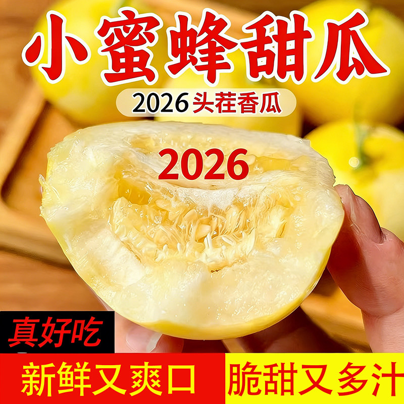 小蜜蜂甜瓜星甜力荐5斤包邮