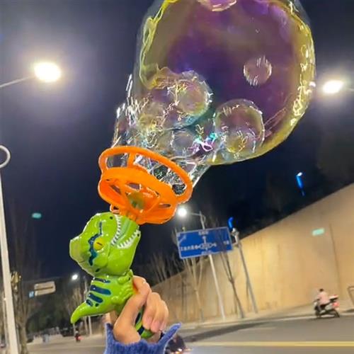 新款恐龙超级大泡泡机巨大电动手持儿童手动风扇吹泡泡超大特大号