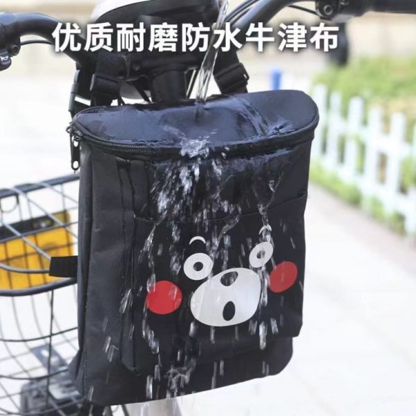 防雨电动车前置储物钥匙水双层兜把手电瓶自行车挂收纳袋手机挂包