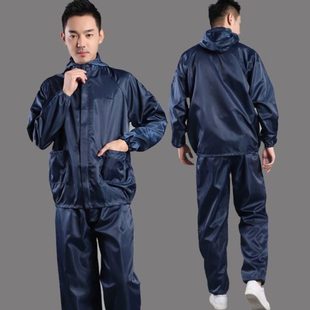 无尘服喷漆 不粘毛工作服分体净无尘连帽防静电服工作洁防尘分体式