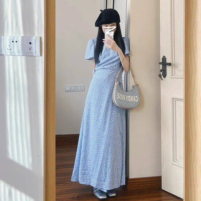 女装碎花连衣裙子2026夏季法式
