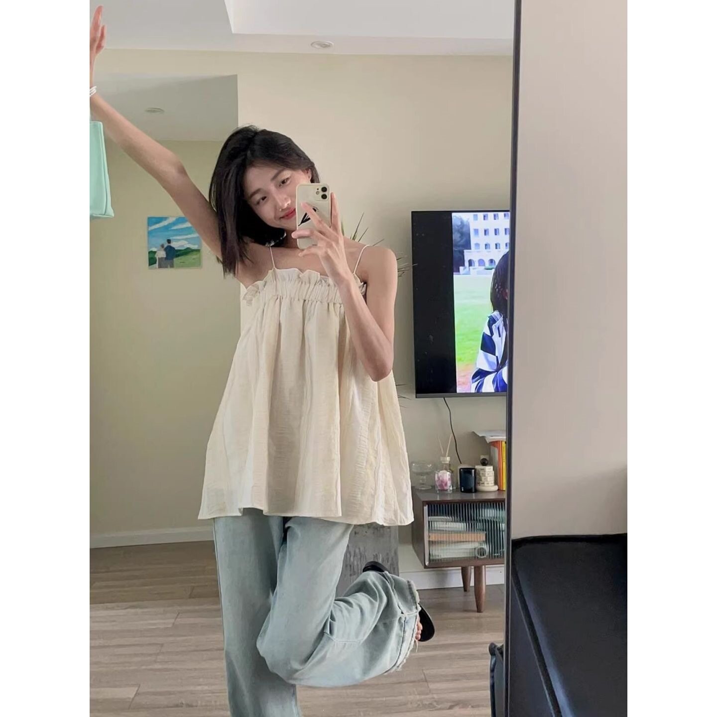 夏季新款小个子穿搭无袖吊带上衣女性感美式黑色小背心女外穿