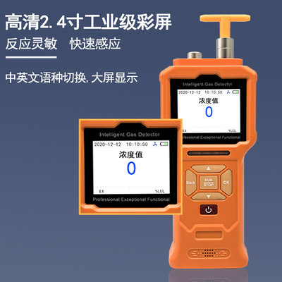 泵吸式硫化氢检测仪JA908-H2S 硫化氢气体报警仪200PPM