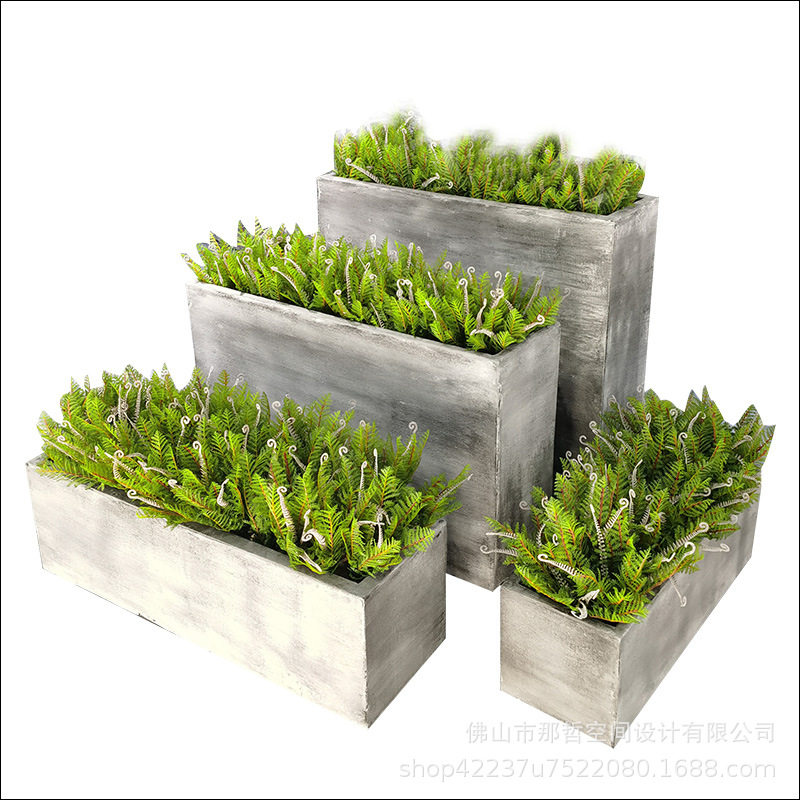 玻璃钢花盆售楼部花箱商业街广场种植箱酒店园林绿化户外花坛