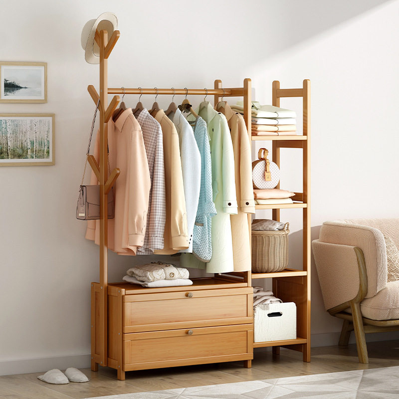 简约立式落地衣帽架卧室出租屋