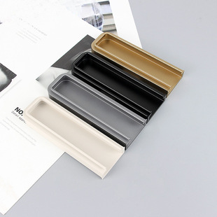 煊利嵌入式 隐形拉手抽屉橱柜衣柜柜门开槽内嵌暗藏拉手把一体成型