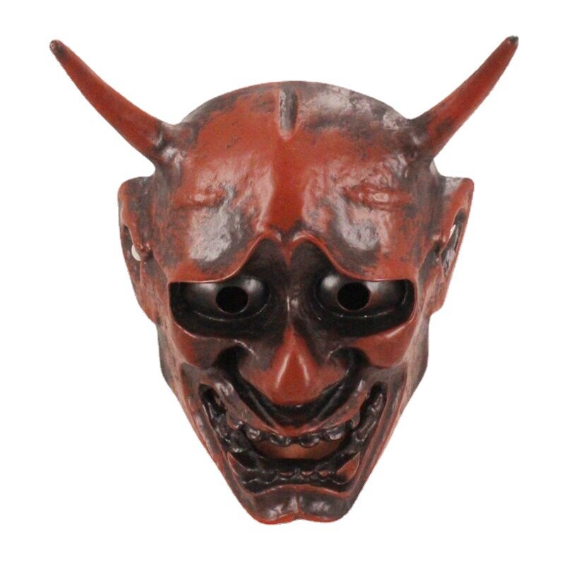 红般若恶魔面具寿司店装扮天狗树脂脸谱面罩白鬼院凛凛蝶鬼头mask