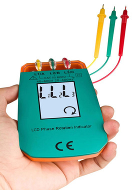 电位差计 交流相序计 相序仪手持式三相交流电相序测量仪表VC850A