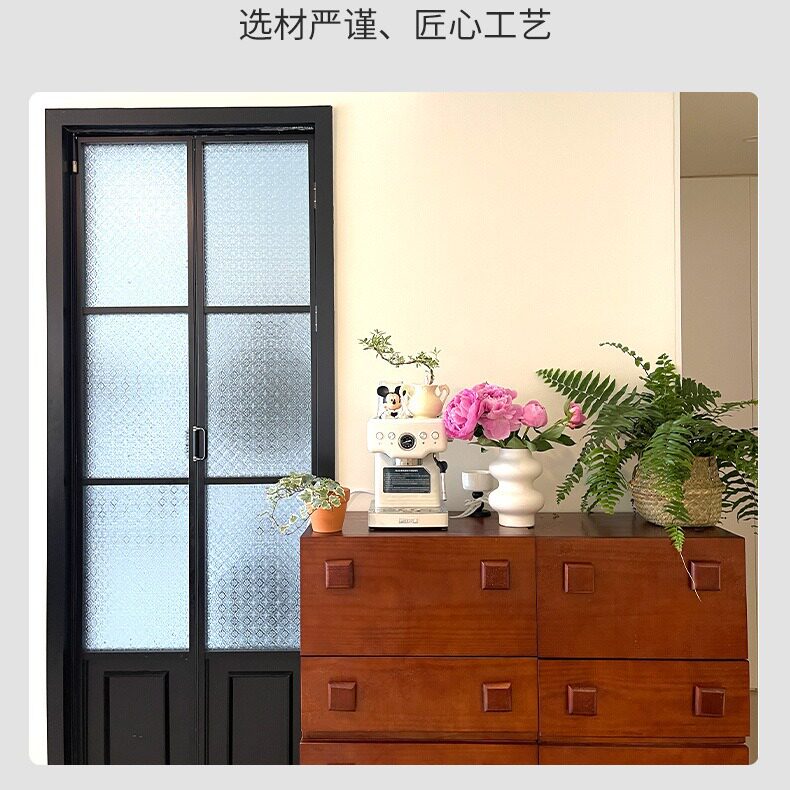 法式轻奢吊轨极窄铝合金折叠门