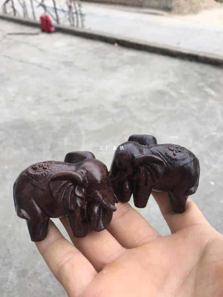 越南天然沉香木木雕摆件（富贵象）家居摆件实木质工艺品