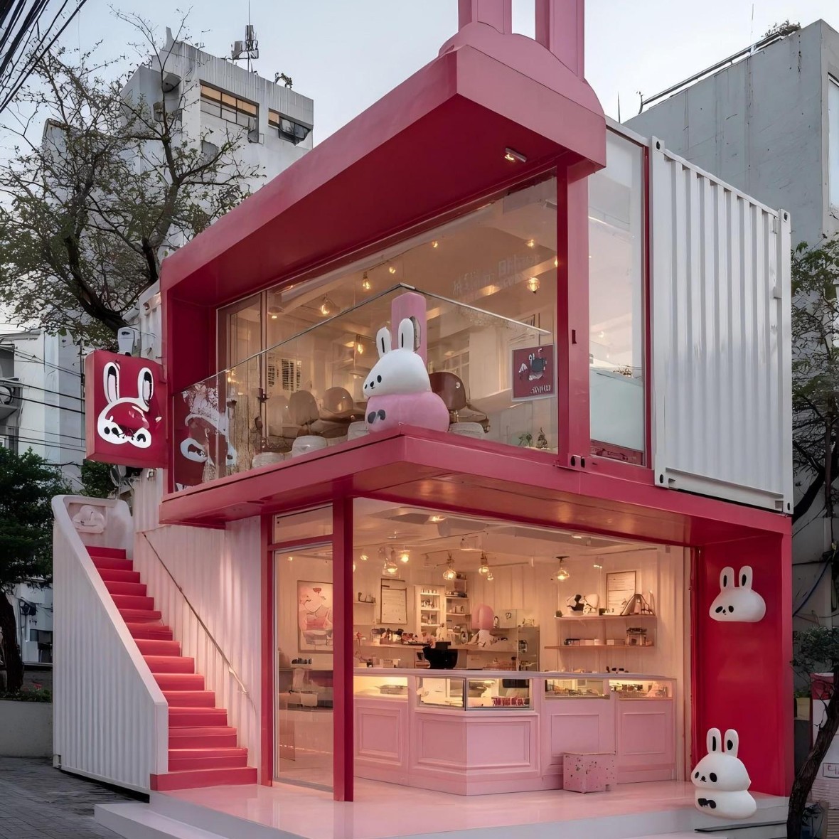 大连工厂别墅集装箱街区规划商业街店铺工业风售楼处办公室