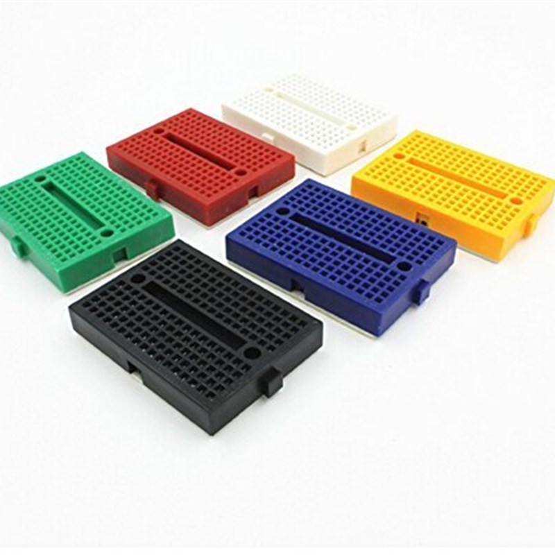 SYB-170 小板 迷你小小面 面包板 彩色面 面包板170孔 面 面包板