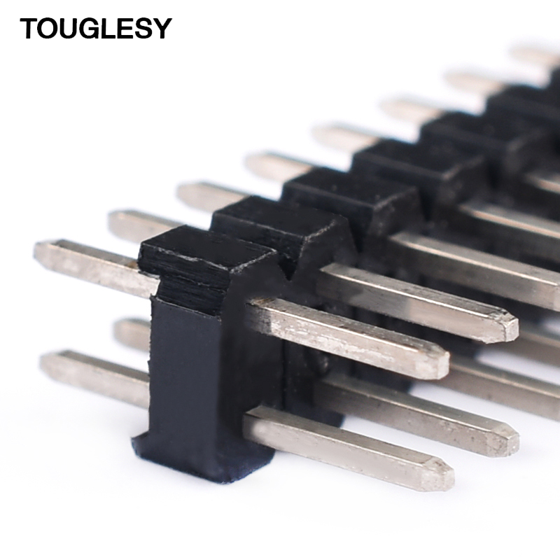 单排针 双排针 黑色2.0mm间距1*40P插针 2*40P直针/弯针 铜排针