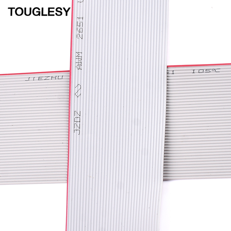 灰排线 显示屏排线1.27间距 10/14/16/20/26/34/40P FC排线 铜丝