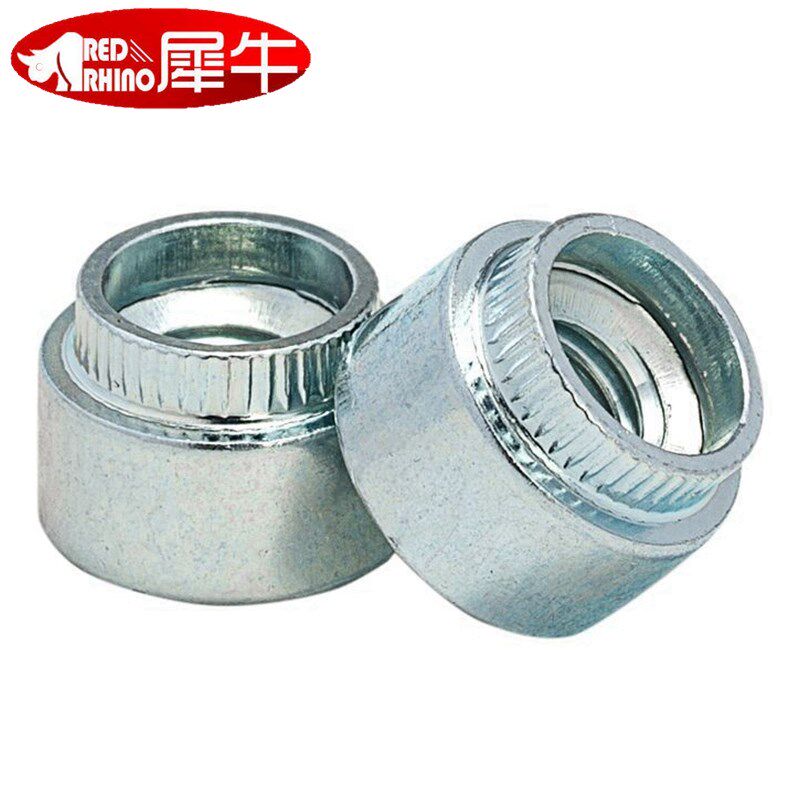 304不锈钢/镀锌涨铆螺母 M3-1/M10-4 滚花台阶螺母 花齿压铆螺母