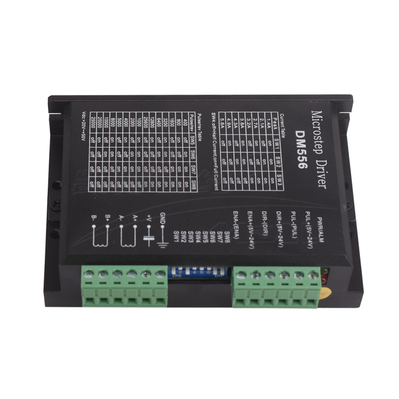 60步进电机套装3N/4N 两相4线大扭矩马达带5A驱动器DM556雕刻机用