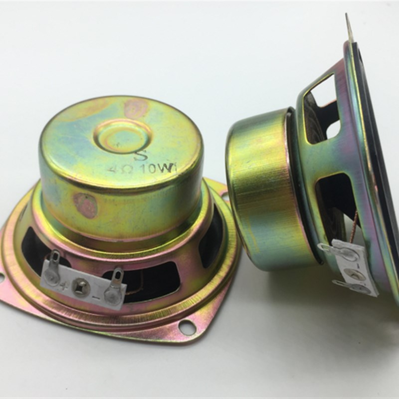 78mm 扬声器8欧 10W全音泡沫3寸全频喇叭 黑帽银帽(O3B2)