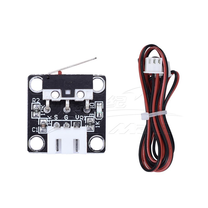 3D打印机机械限位开关 Endstop 卧式 轻触行程复位 配线