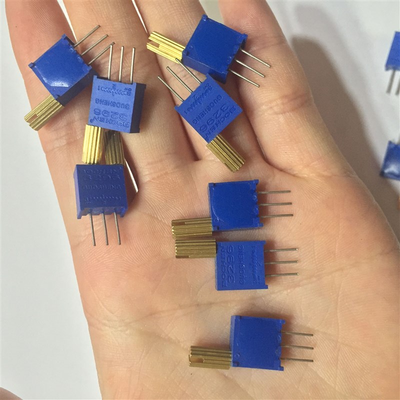 3296W可调电位器 1-102LF 1K 103 10K~500K带柄 长柄可手调电位器