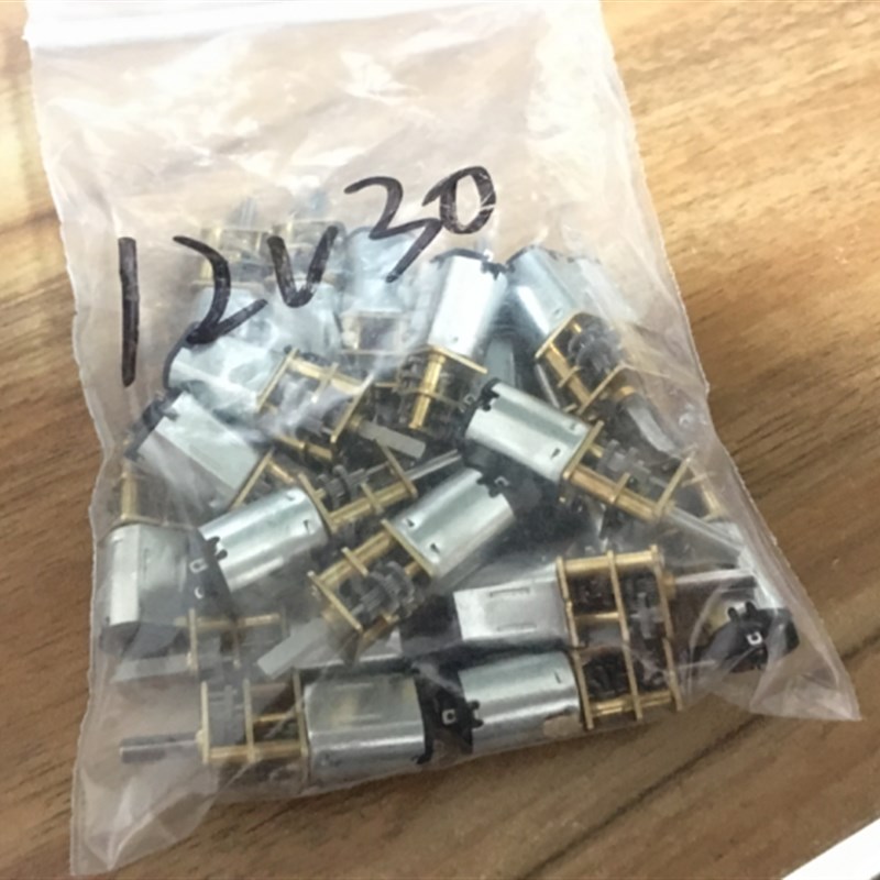 N20减速马达3V5V6V12V微型直流电机金属齿轮低速减速电动机正反转