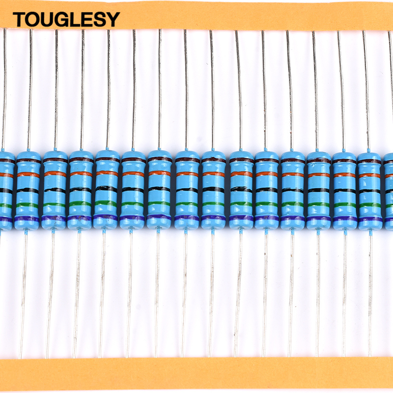 3.6M 3.9M 4.7M 5.1M 5.6M6.8M8.2M 10M 22M兆欧1%金属膜电阻1/4W