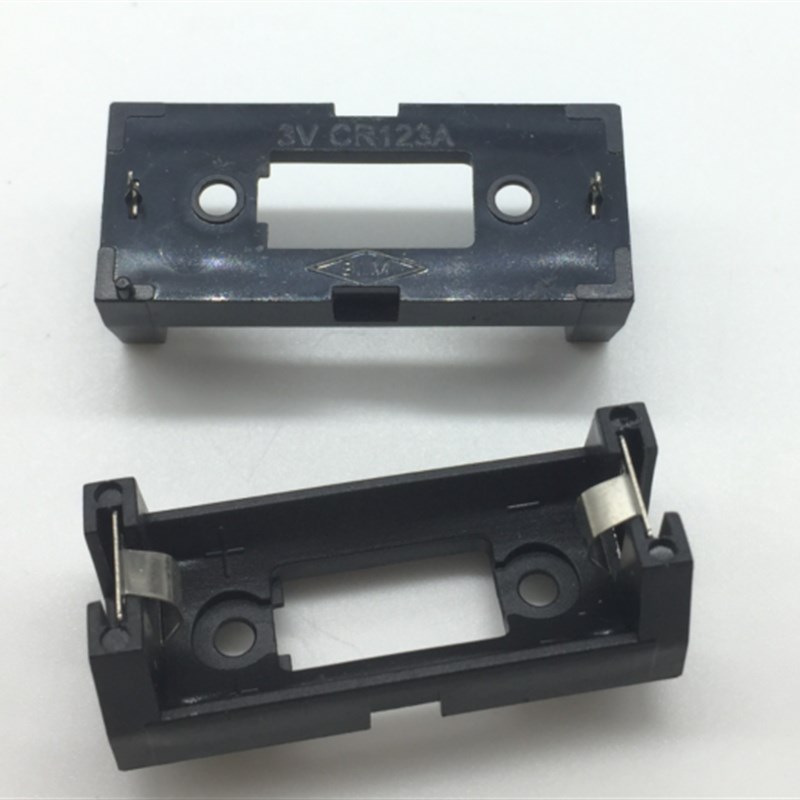 CR123A 16340电池盒 LIR123A电池座 单节电池 PCB用带插针
