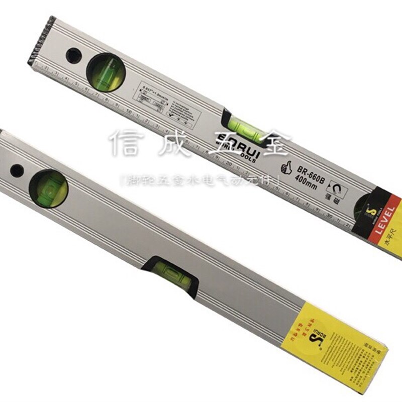 博锐带磁水平尺300-1500高精度平水尺强磁性尺子平衡靠尺
