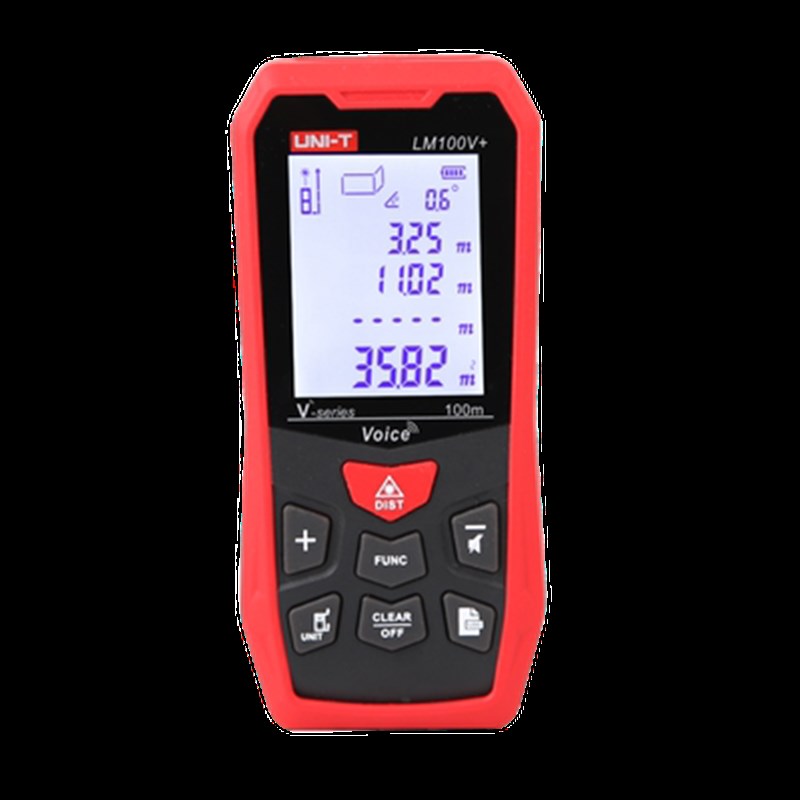优利德LM50V/LM70V+/LM120V语音版激光测距仪LM100V+高精度电子尺